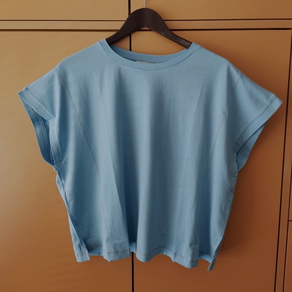 MANGO BUNDLE - Cropped cotton & Essential cotton-blend T-shirts - NWT (XL) - Picture 6 of 16